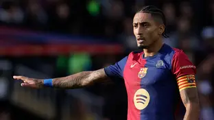 Raphinha, en el partido ante Las Palmas Raphinha, en el partido ante Las Palmas
