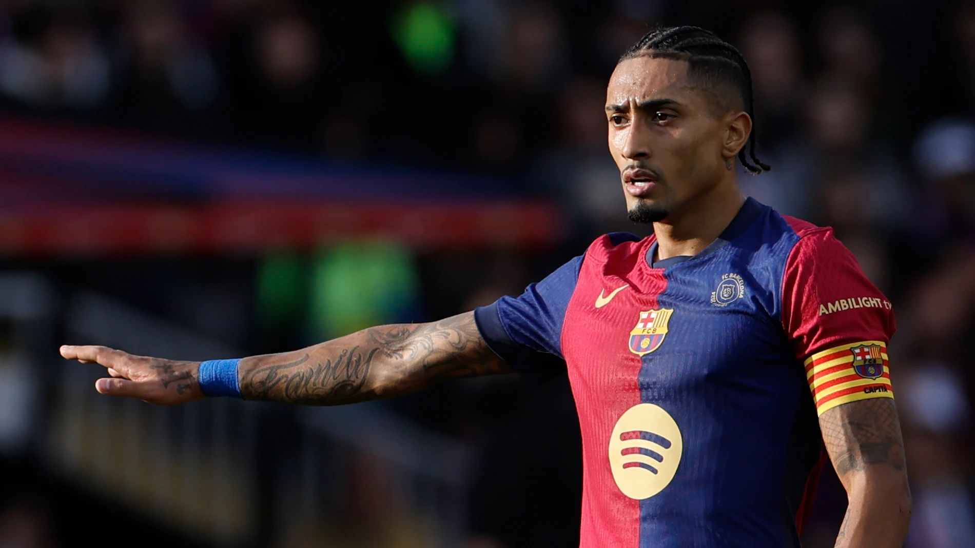 Raphinha, en el partido ante Las Palmas Raphinha, en el partido ante Las Palmas