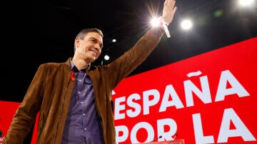 El presidente del Gobierno, Pedro Sánchez durante el 41 Congreso Federal del PSOE reunido en Sevilla este domingo. 