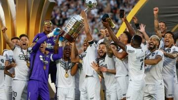 Los jugadores del Botafogo levantan la Copa Libertadores tras derrotar a Atlético Mineiro