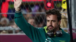 Fernando Alonso, en el trazado de Losail Fernando Alonso, en el trazado de Losail