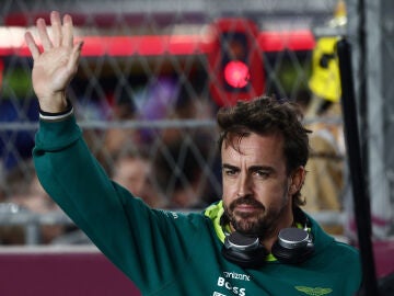 Fernando Alonso, en el trazado de Losail