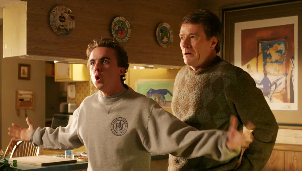 Frankie Muniz y Bryan Cranston en Malcolm Frankie Muniz y Bryan Cranston en Malcolm
