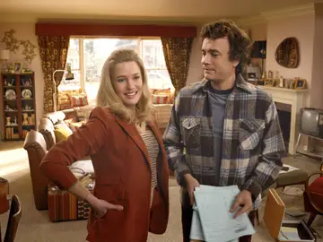 Tom Hanks y Robin Wright rejuvenecidos en Here Tom Hanks y Robin Wright rejuvenecidos en Here