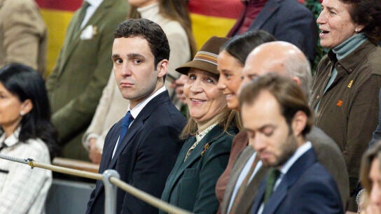 La infanta Elena, junto a sus hijos Froil&aacute;n y Victora Federica