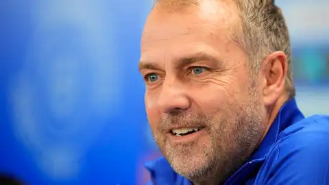 Hansi Flick en rueda de prensa Hansi Flick en rueda de prensa