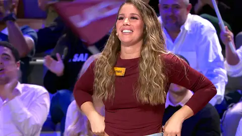 Mari Carmen, llena de dudas en el panel con bote: “¿Qué hago público, tiro o no?” Mari Carmen, llena de dudas en el panel con bote: “¿Qué hago público, tiro o no?”