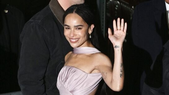 Zoe Kravitz llegando a los Gotham Film Awards 2024