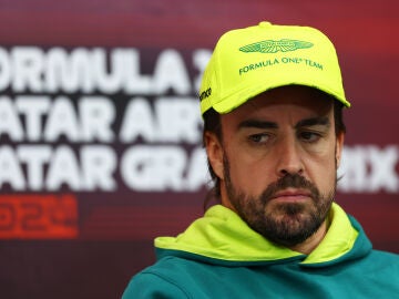 Fernando Alonso durante el GP de Catar