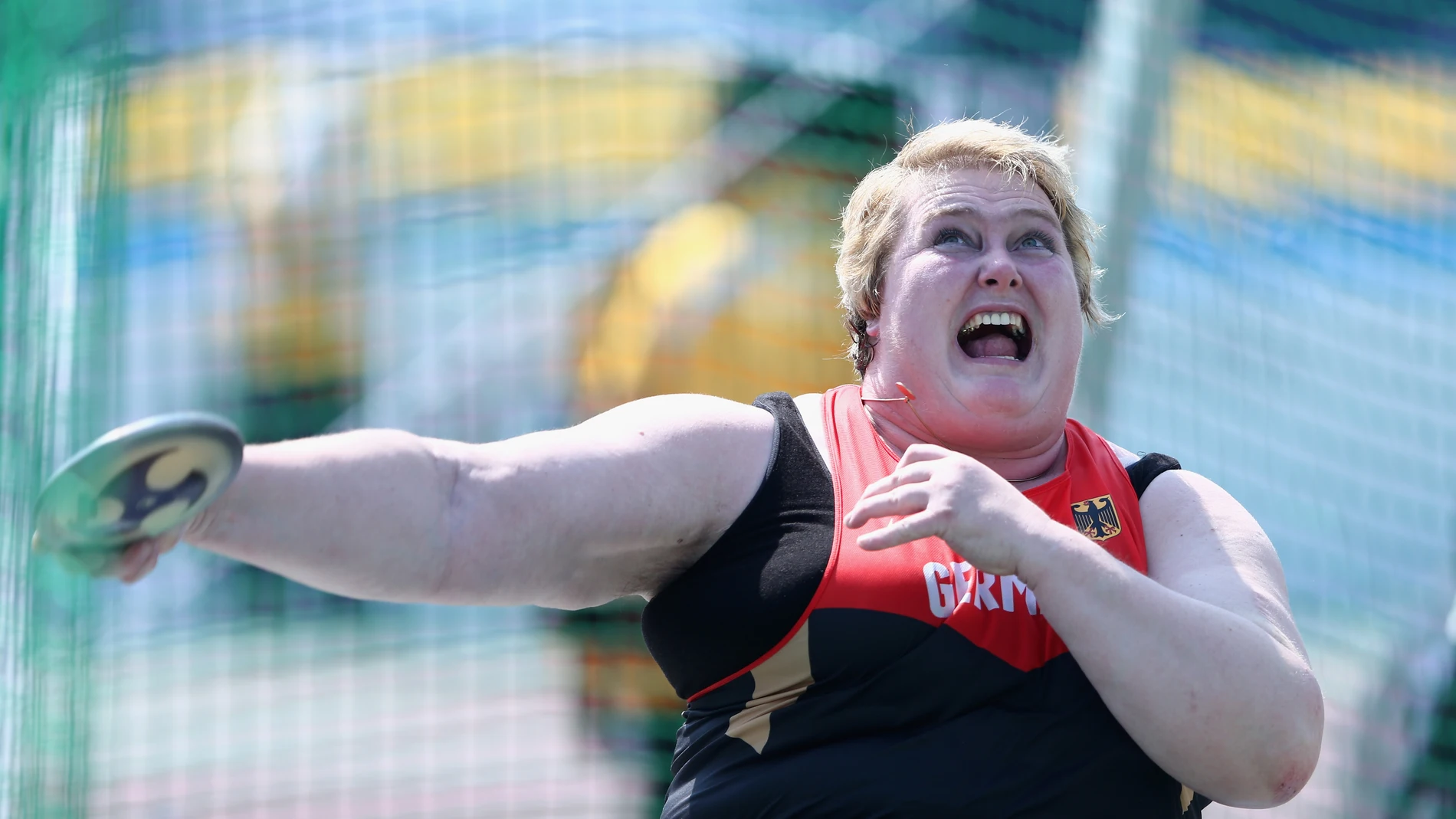 La atleta alemana Ilke Wyludda en 2015 La atleta alemana Ilke Wyludda en 2015