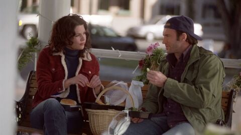 Scott Patterson y Lauren Graham, Luke y Lorelai en Las chicas Gilmore