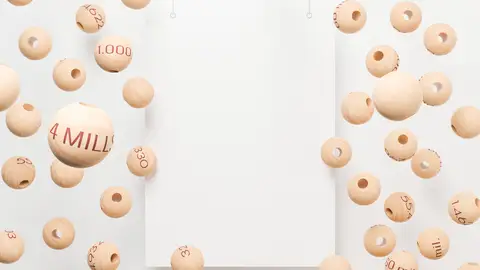 Bolas del bombo de la Lotería de Navidad Bolas del bombo de la Lotería de Navidad