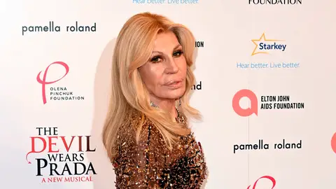 Donatella Versace en el estreno del musical El Diablo Viste de Prada Donatella Versace en el estreno del musical El Diablo Viste de Prada