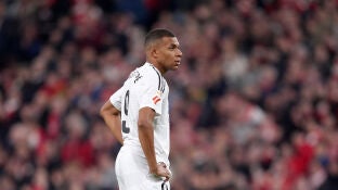 Kylian Mbapp&eacute; durante el Athletic-Real Madrid de LaLiga