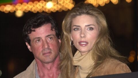 Sylvester Stallone y su mujer Jennifer Flavin en el 2001