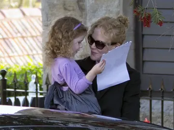 Nicole Kidman con su hija Faith en 2014 Nicole Kidman con su hija Faith en 2014