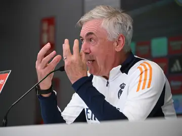 Ancelotti en rueda de prensa Ancelotti en rueda de prensa