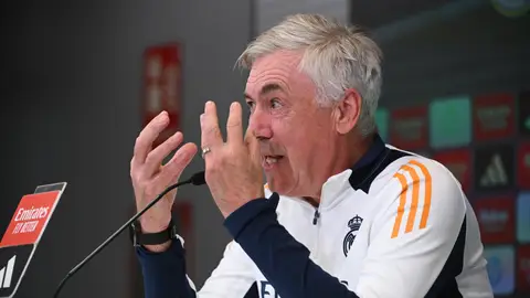 Ancelotti en rueda de prensa Ancelotti en rueda de prensa