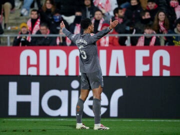 Jude Bellingham celebra su gol ante el Girona en Montilivi (0-3)