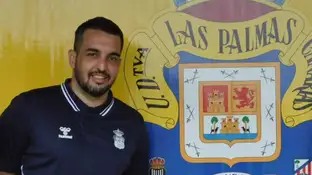 Héctor Dumpierrez en una imagen publicada por la UD Las Palmas Héctor Dumpierrez en una imagen publicada por la UD Las Palmas