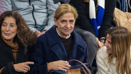La infanta Cristina en un partido de su hijo Pablo