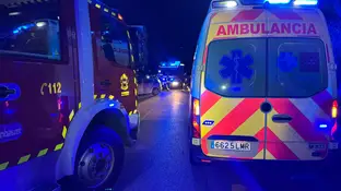 Imagen del accidente en Collado Villalba Imagen del accidente en Collado Villalba