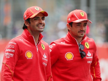 Carlos Sainz y Charles Leclerc durante esta temporada