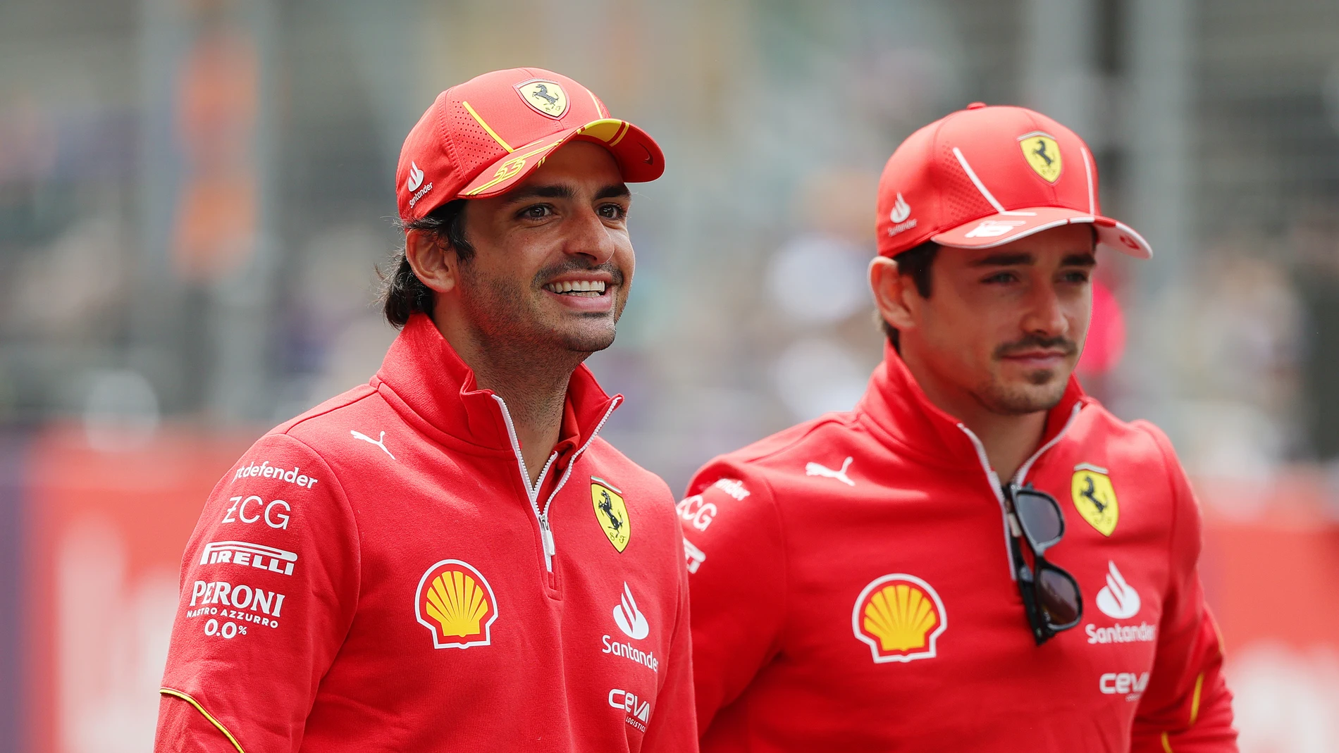 Carlos Sainz y Charles Leclerc durante esta temporada Carlos Sainz y Charles Leclerc durante esta temporada