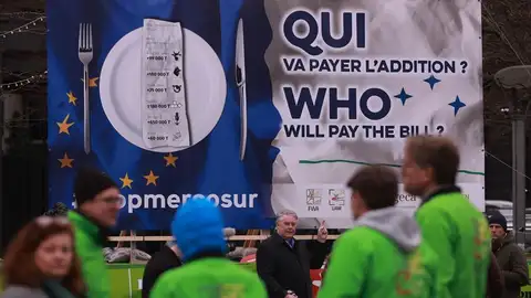 Protesta de agricultores con el acuerdo con Mercosur Protesta de agricultores con el acuerdo con Mercosur