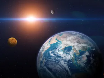 La Tierra, Venus y Mercurio La Tierra, Venus y Mercurio