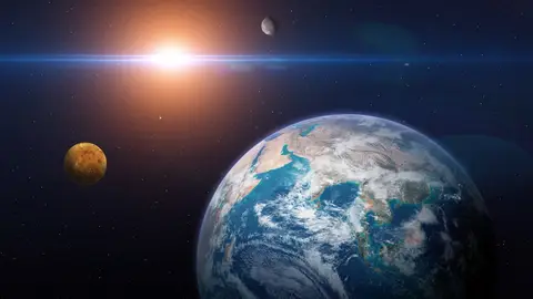 La Tierra, Venus y Mercurio La Tierra, Venus y Mercurio