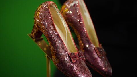 Los zapatos de rubíes de Judy Garland en El mago de Oz