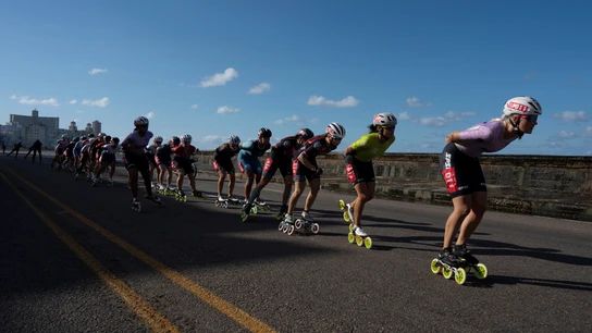 Participantes en la tercera prueba del World Skate Marathon Tour 2024 en La Habana (Cuba) Participantes en la tercera prueba del World Skate Marathon Tour 2024 en La Habana (Cuba)