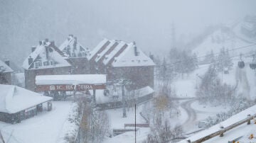 Baqueira en que el temporal de nieve 