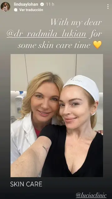 Lindsay Lohan con su doctora Lindsay Lohan con su doctora