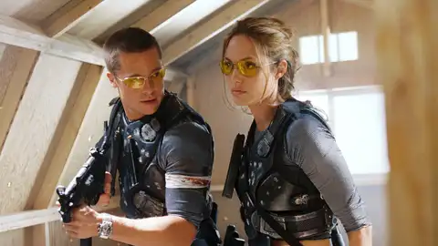 Brad Pitt y Angelina Jolie en Sr. y Sra. Smith Brad Pitt y Angelina Jolie en Sr. y Sra. Smith