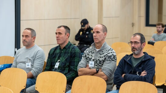 Los cuatro etarras Francisco Javier 'Patxi' Makazaga, Jon Zubiaurre, Imanol Miner Villanueva y Asier Garc&iacute;a Justo
