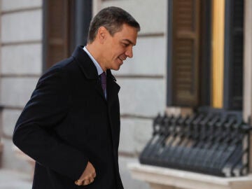 Pedro Sánchez entrando en el Congreso