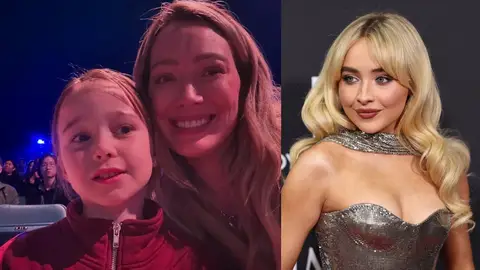 Hilary Duff y su hija, y Sabrina Carpenter Hilary Duff y su hija, y Sabrina Carpenter