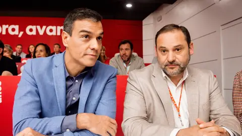 Pedro Sánchez junto al ministro José Luis Ábalos en 2019. Pedro Sánchez junto al ministro José Luis Ábalos en 2019.