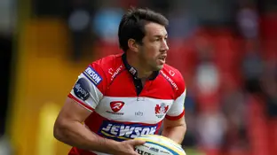 Tom Voyce, en un partido con Gloucester Rugby en 2011 Tom Voyce, en un partido con Gloucester Rugby en 2011