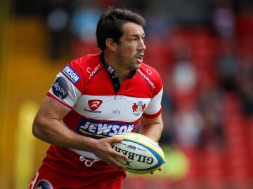 Tom Voyce, en un partido con Gloucester Rugby en 2011