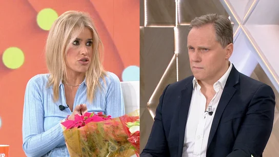 Afra Blanco y Daniel Lacalle en Espejo Público Afra Blanco y Daniel Lacalle en Espejo Público