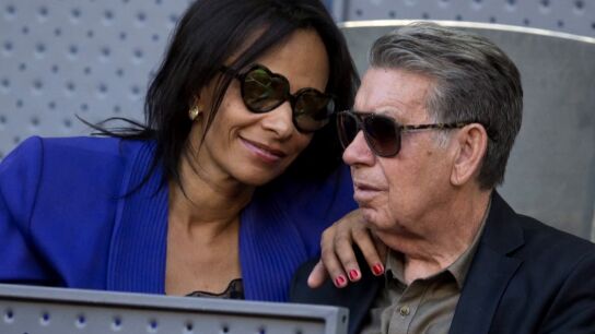 Claudia Rodr&iacute;guez y Manolo Santana