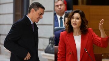 Pedro Sánchez e Isabel Díaz Ayuso