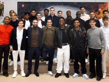 Foto de Navidad del primer equipo del Real Madrid