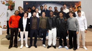 Foto de Navidad del primer equipo del Real Madrid