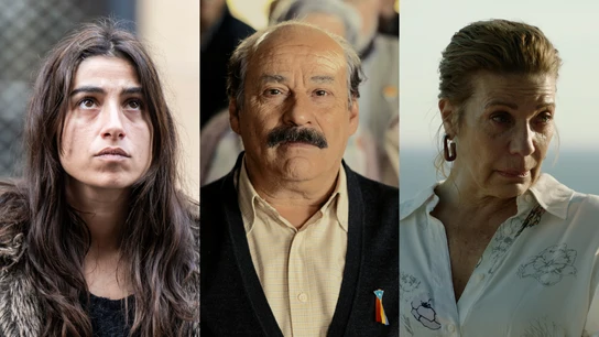 Carolina Yuste en La infiltrada, Eduard Fernández en Marco y Emma Vilarasau en La casa en llamas Carolina Yuste en La infiltrada, Eduard Fernández en Marco y Emma Vilarasau en La casa en llamas