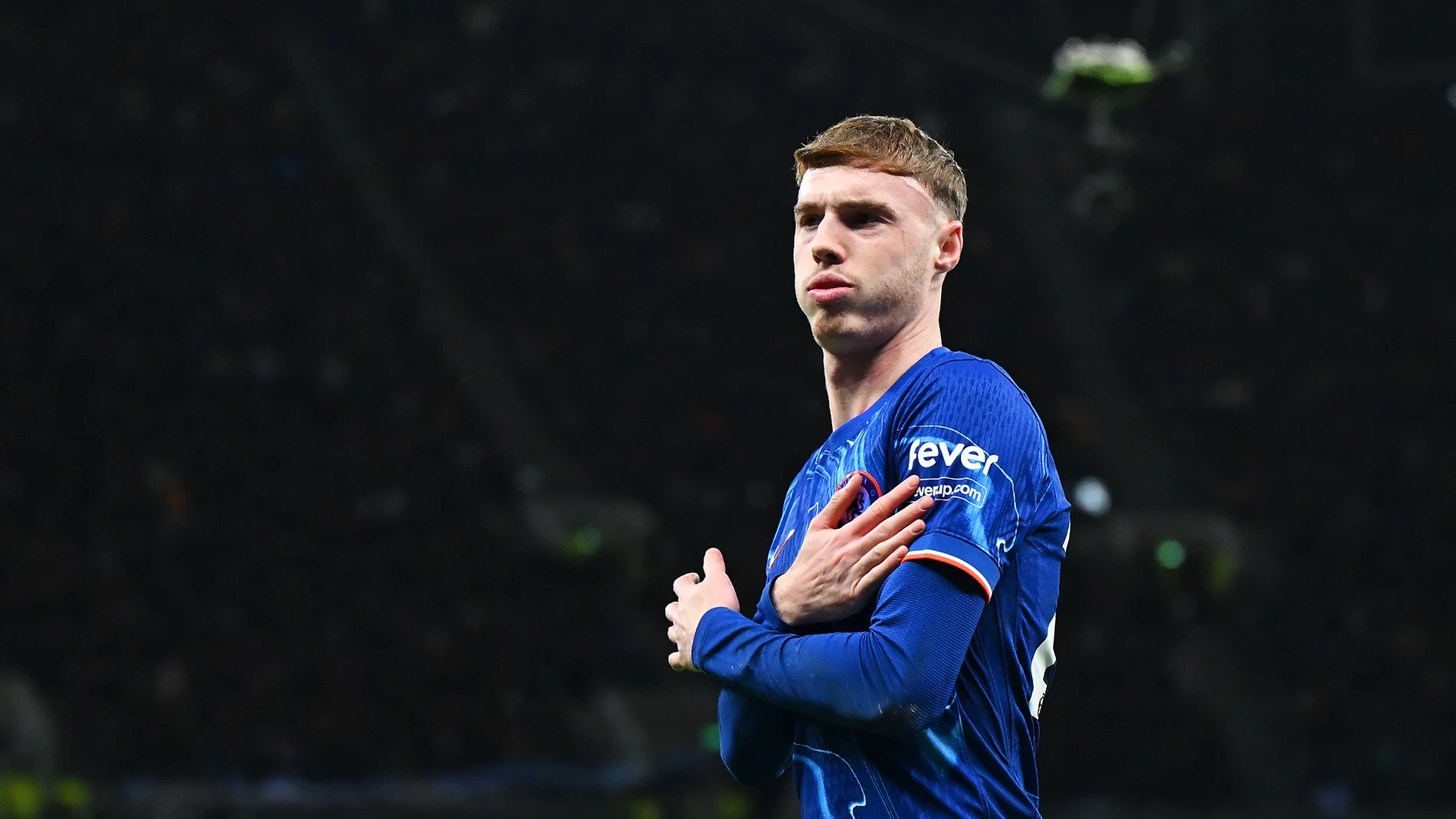 La característica celebración de Cole Palmer La característica celebración de Cole Palmer