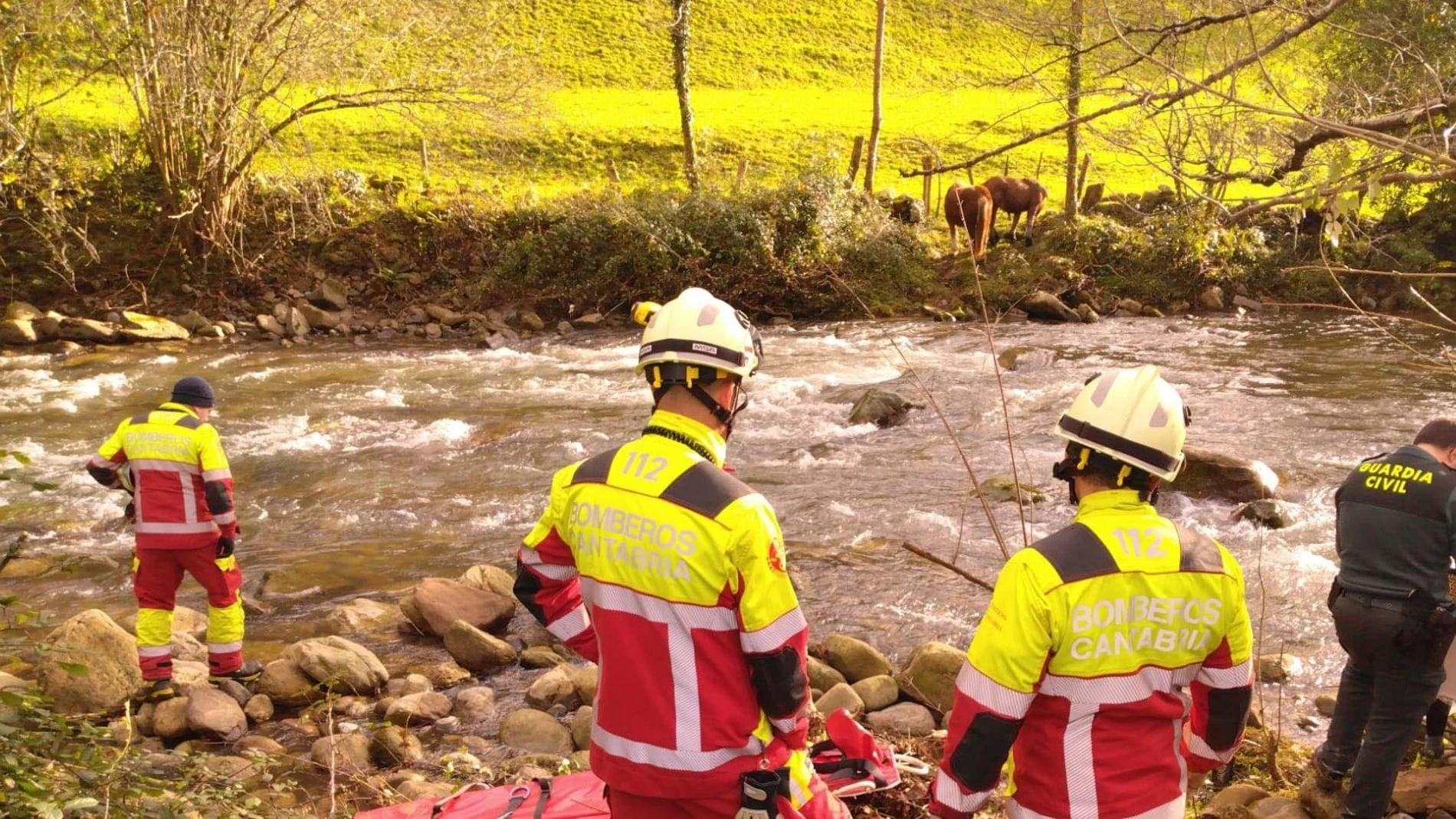 Imagen de la zona del río donde se ha encontrado el cadáver Imagen de la zona del río donde se ha encontrado el cadáver